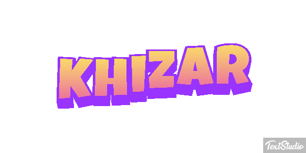 Khizar Text effect