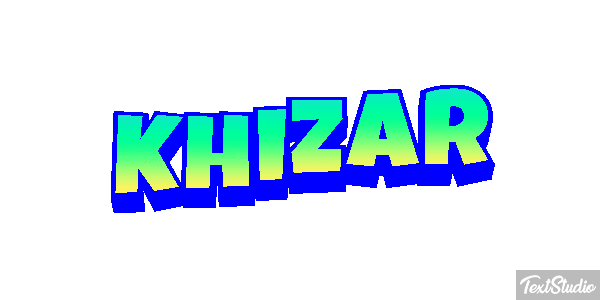 Khizar Text effect