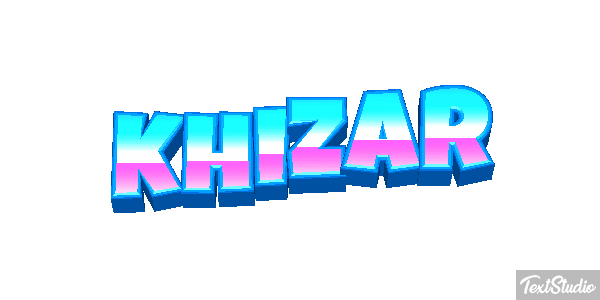 Khizar Text effect