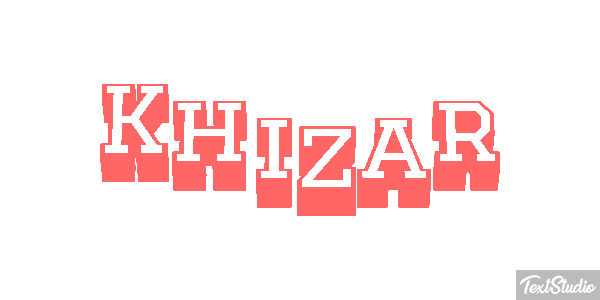 Khizar Text effect