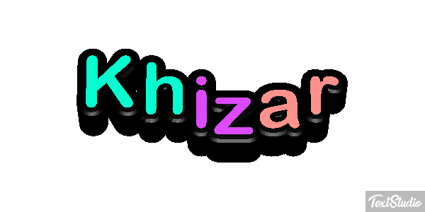 Khizar Text effect