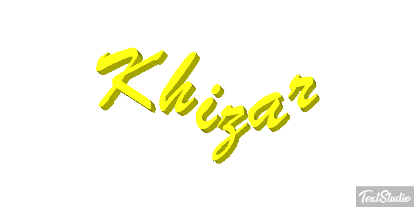 Khizar Text effect
