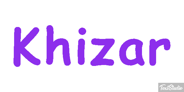 Khizar Text effect