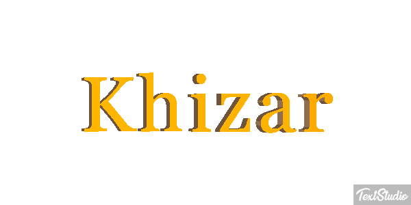 Khizar Text effect
