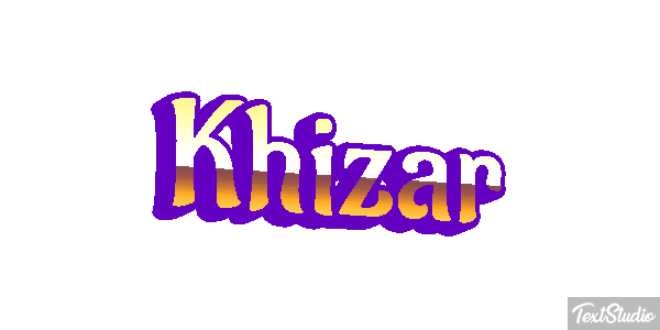 Khizar Text effect
