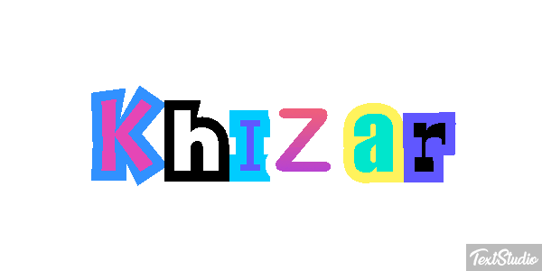 Khizar Text effect