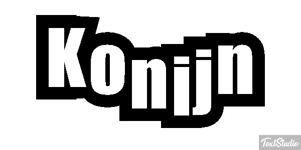 Konijn Tekst effect