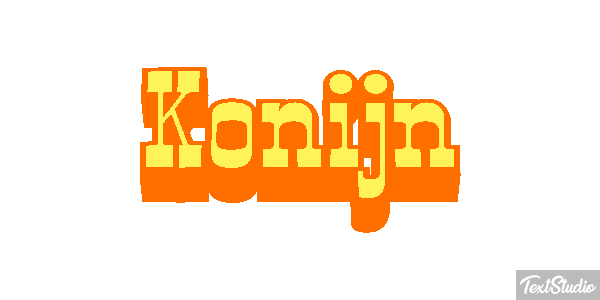 Konijn Tekst effect