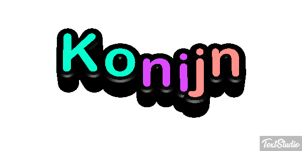 Konijn Tekst effect
