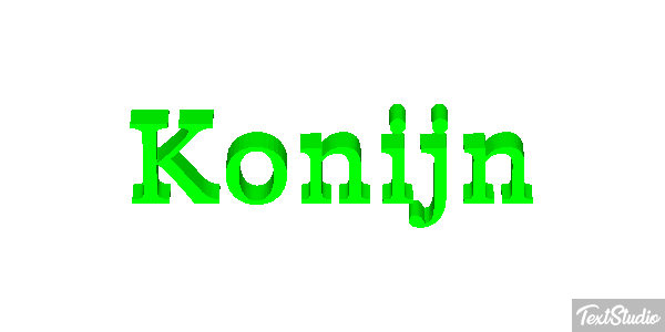 Konijn Tekst effect