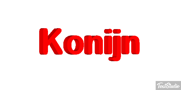 Konijn Tekst effect
