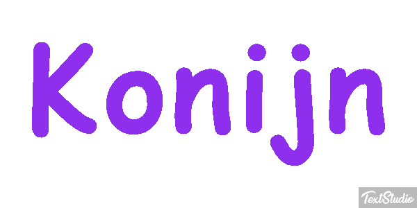 Konijn Tekst effect