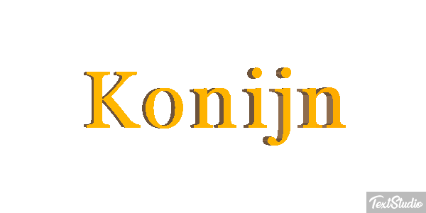 Konijn Tekst effect