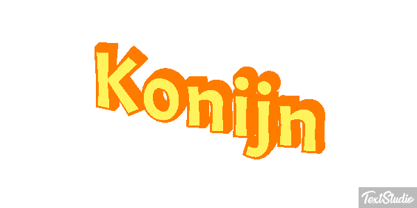 Konijn Tekst effect