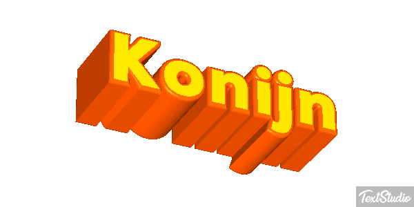 Konijn Tekst effect