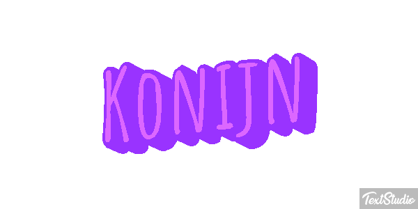 Konijn Tekst effect