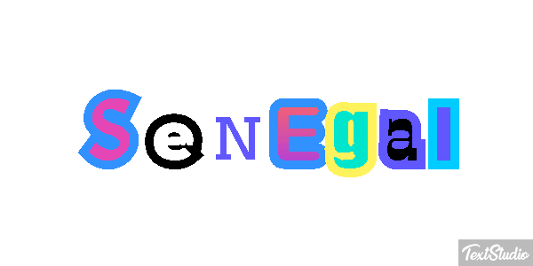 Senegal Effetto testo