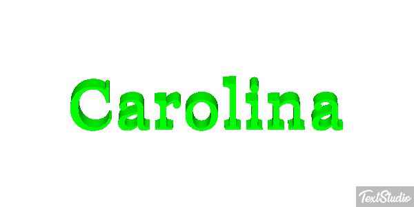 Carolina Text effect