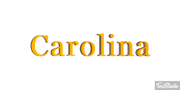 Carolina Text effect