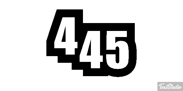 445 Effet de texte