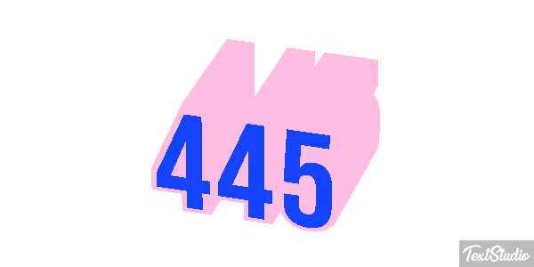 445 Effet de texte