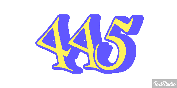 445 Effet de texte