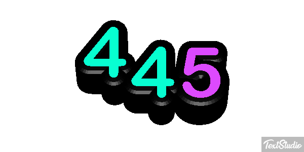 445 Effet de texte