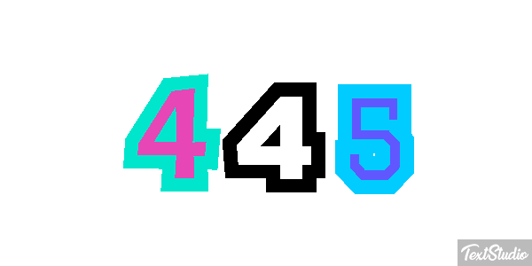 445 Effet de texte