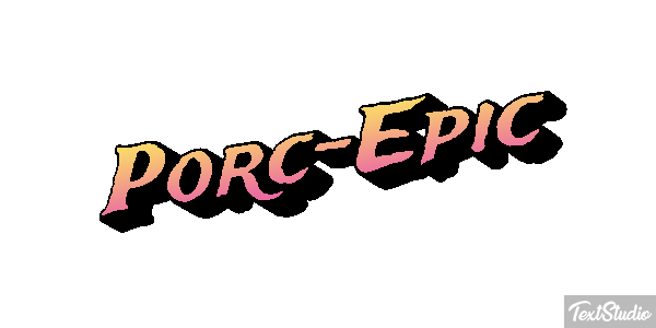 Porc-Épic Effet de texte