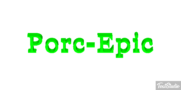 Porc-Épic Effet de texte