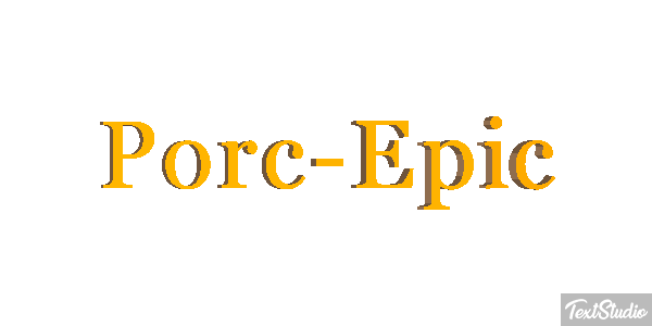 Porc-Épic Effet de texte