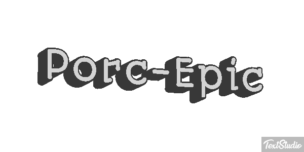 Porc-Épic Effet de texte