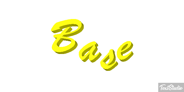 Base Text effect