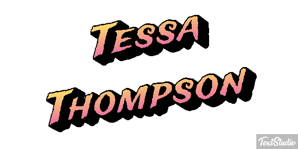 Tessa Thompson Efecto de texto