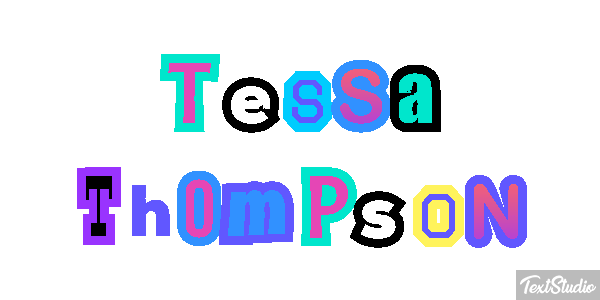 Tessa Thompson Efecto de texto