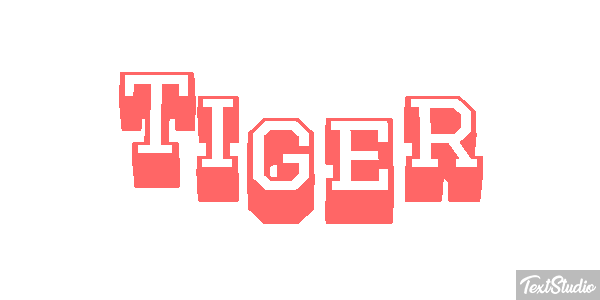 Tiger Text effect