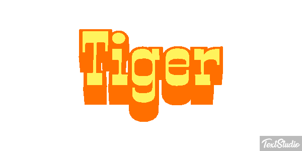 Tiger Text effect