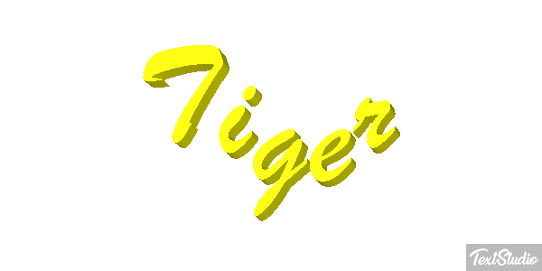 Tiger Text effect