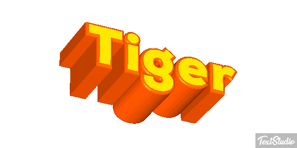 Tiger Text effect