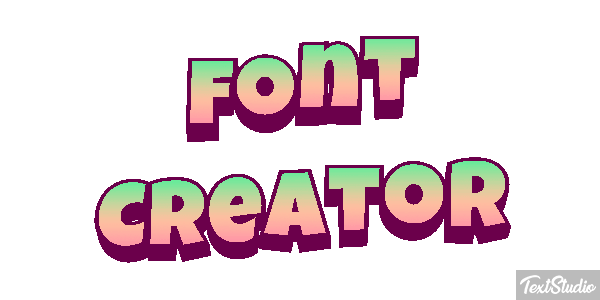 Font Creator Text effect