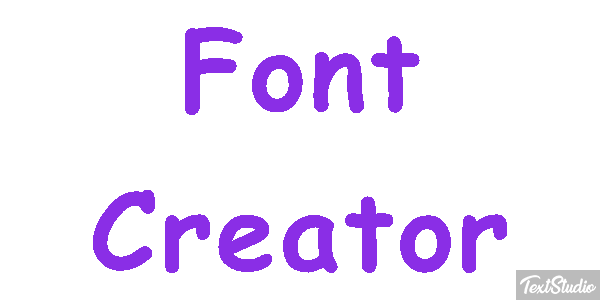 Font Creator Text effect