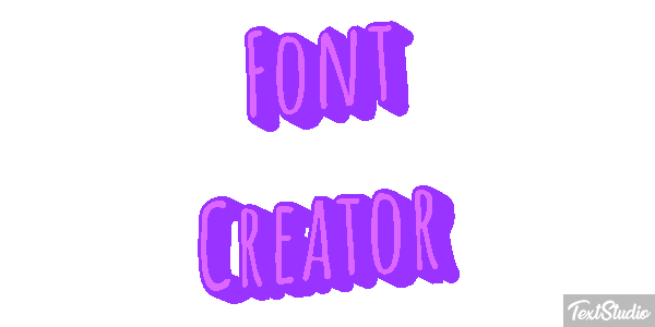 Font Creator Text effect