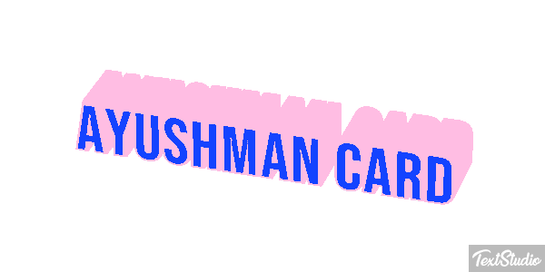 Ayushman Card Effetto testo