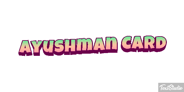 Ayushman Card Effetto testo