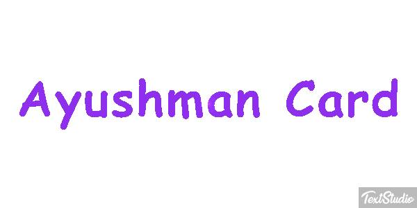 Ayushman Card Effetto testo
