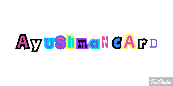 Ayushman Card Effetto testo