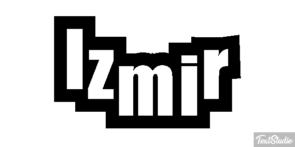 İzmir テキスト効果