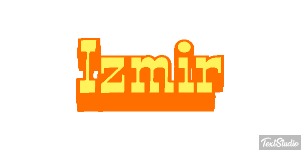 İzmir テキスト効果