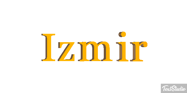 İzmir テキスト効果