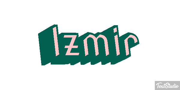 İzmir テキスト効果